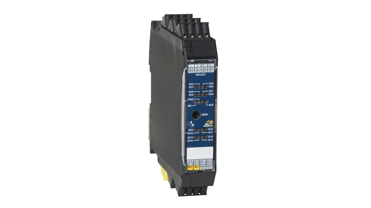 Bihl+Wiedemann BWU4267 ASi-5 self-configuring IP20 I/O module – official product image