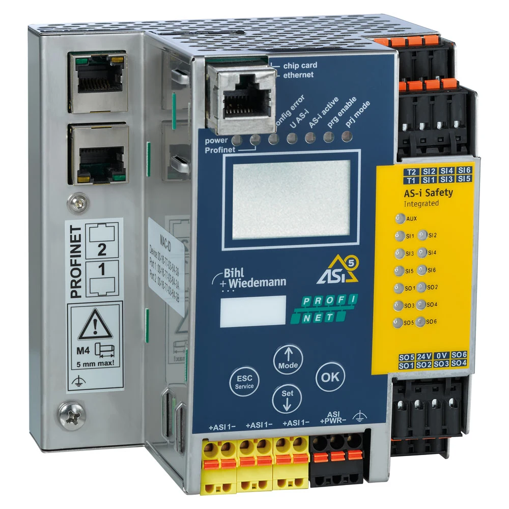 Bihl+Wiedemann BWU3954: A PROFINET and PROFIsafe gateway