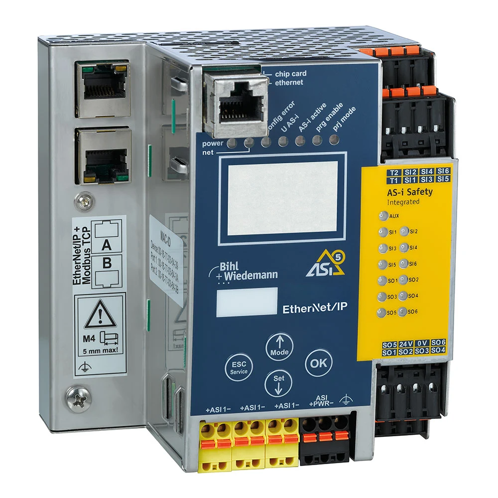 Bihl+Wiedemann BWU3960: EtherNet/IP and Modbus TCP gateway