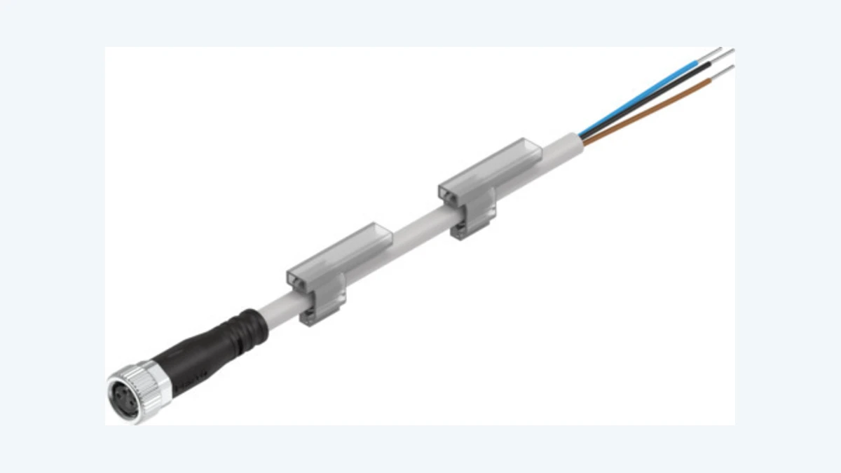 Official product image of the Festo NEBU-connected, open-ended sensor cable.