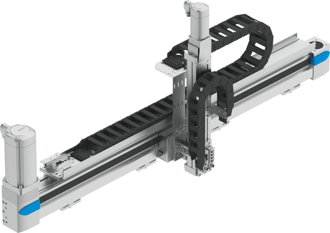 The official product image of Festo’s YXCL two-dimensional linear gantry system.