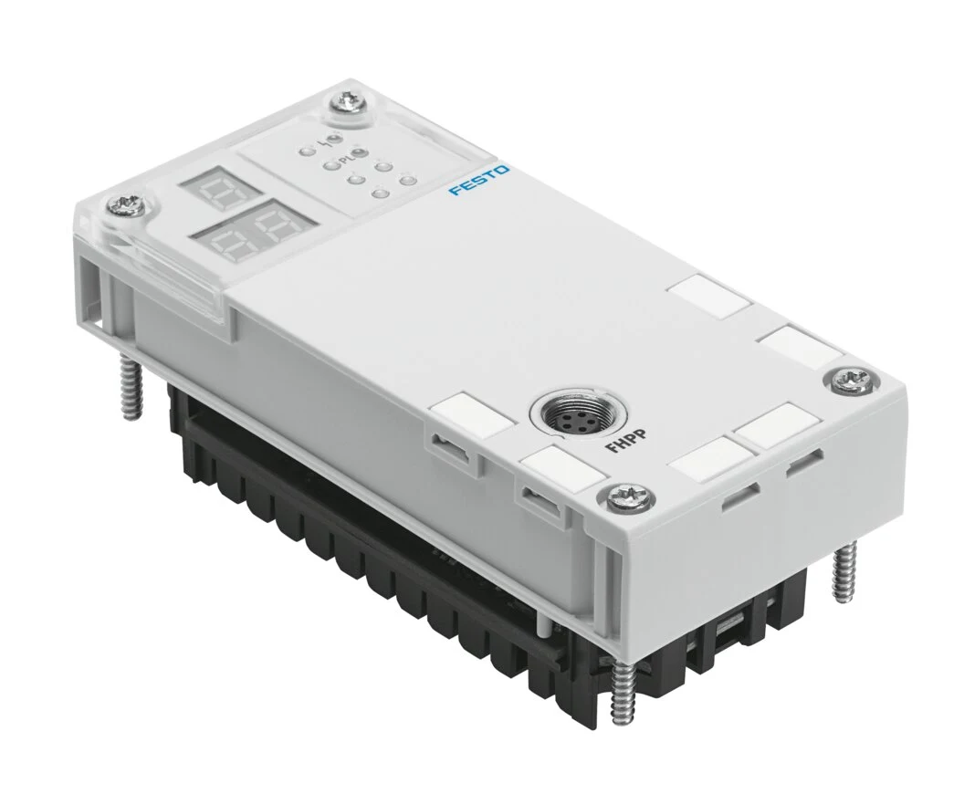 Official product image of the Festo CPX-CMAX servopneumatic axis control module