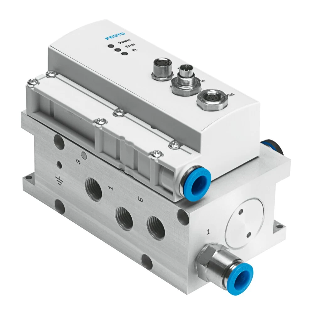 The official product image of the Festo VPWP digital proportional direction control valve.