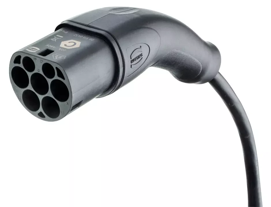 HARTING 22 kW three-phase Mode 3 Type 2 AC charging cable for vehicle connectors