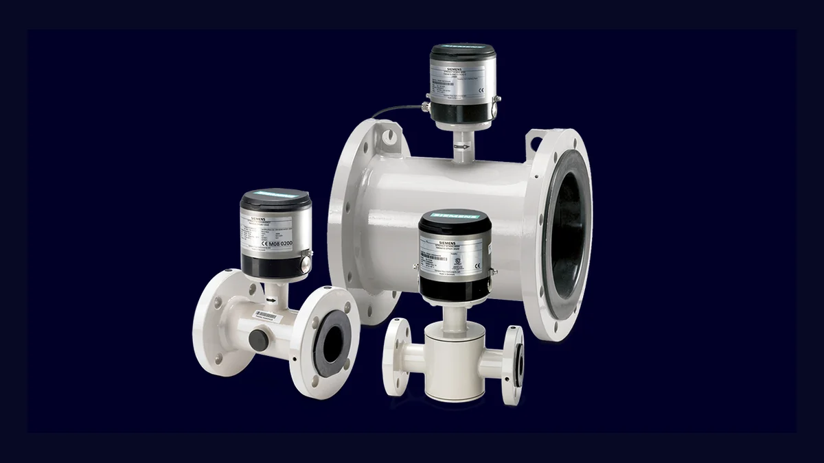 Siemens SITRANS FM MAG 8000 electromagnetic water meters in various diameters
