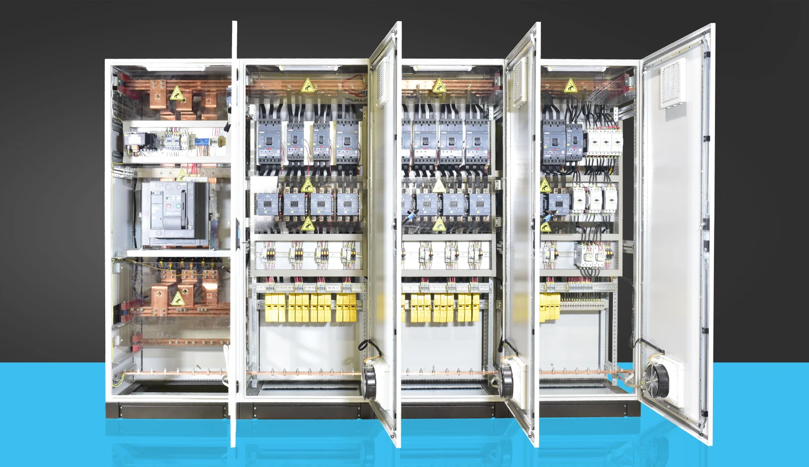 Tempa Pano motor control center and low-voltage panel arrangement