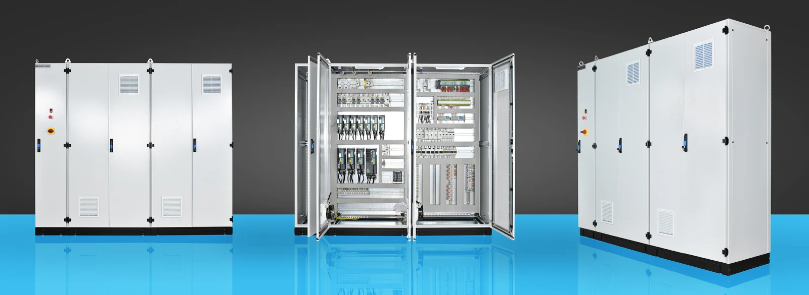 The automation room containing Tempa Pano PLC control panels